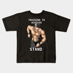 Jojo , Yoma training to achieve stand! Kids T-Shirt